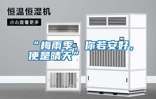 “梅雨季，你若安好，便是晴天”