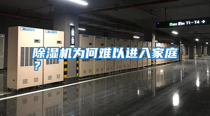 除濕機為何難以進入家庭？