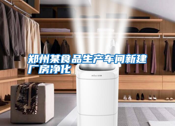 鄭州某食品生產(chǎn)車間新建廠房?jī)艋?/></p>
						    <p style=