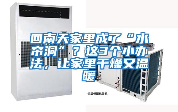 回南天家里成了“水簾洞”？這3個小辦法，讓家里干燥又溫暖