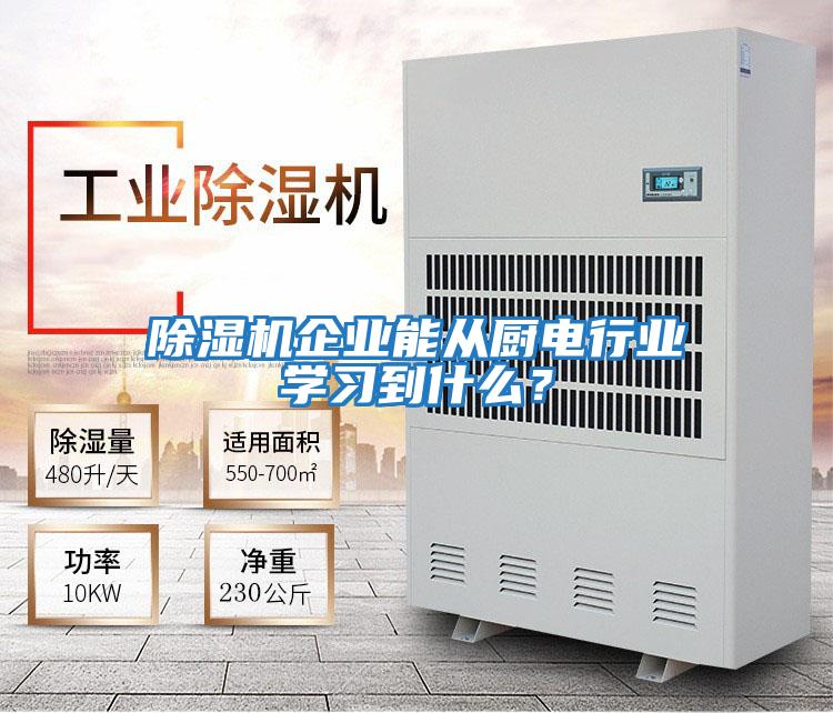 除濕機(jī)企業(yè)能從廚電行業(yè)學(xué)習(xí)到什么？
