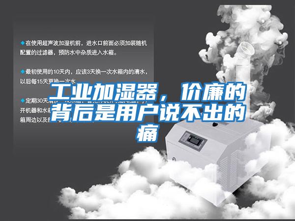 工業(yè)加濕器,價(jià)廉的背后是用戶說不出的痛