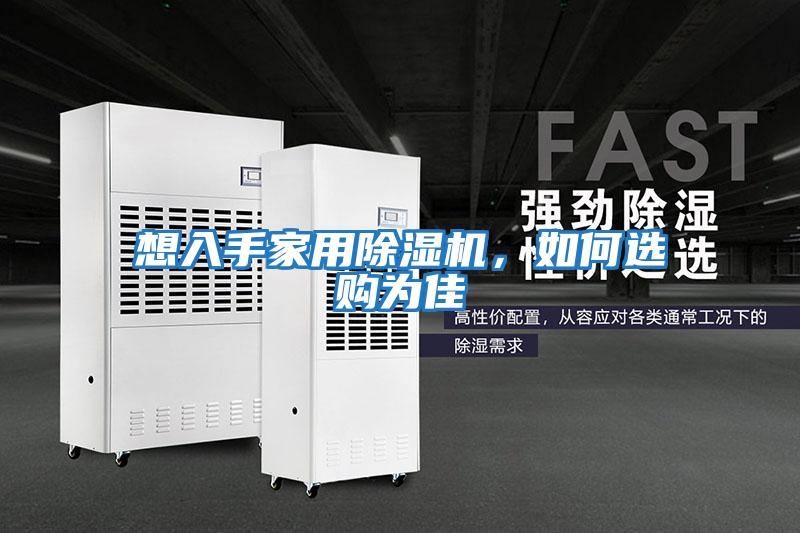 想入手家用除濕機，如何選購為佳