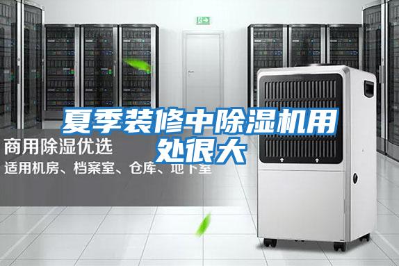 夏季裝修中除濕機用處很大