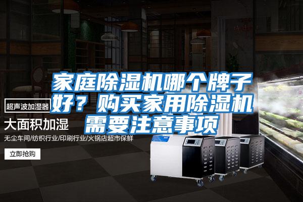 家庭除濕機(jī)哪個牌子好？購買家用除濕機(jī)需要注意事項(xiàng)