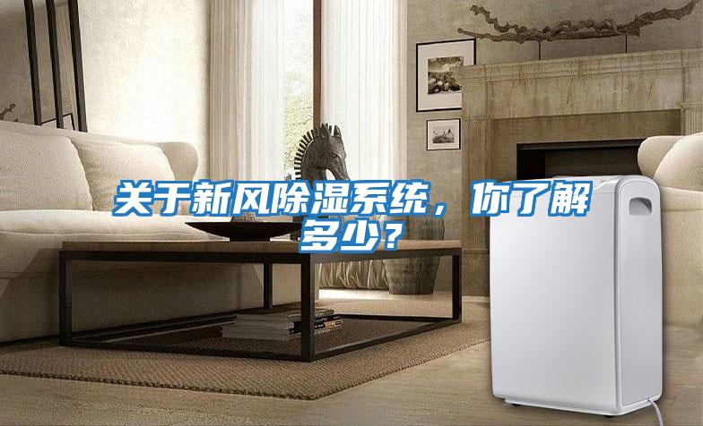 關于新風除濕系統，你了解多少？