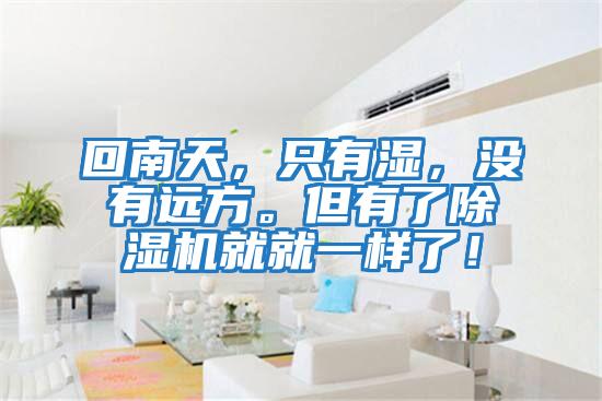 回南天，只有濕，沒有遠方。但有了除濕機就就一樣了！