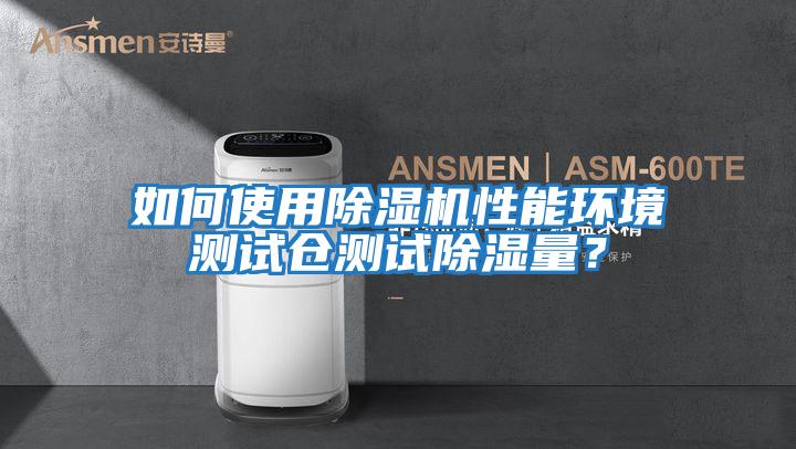 如何使用除濕機性能環境測試倉測試除濕量？