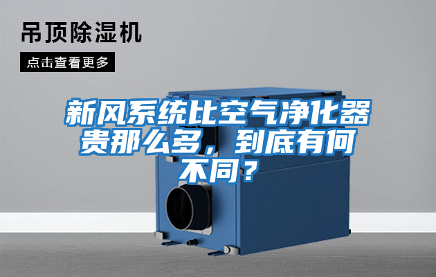 新風系統比空氣凈化器貴那么多,到底有何不同?