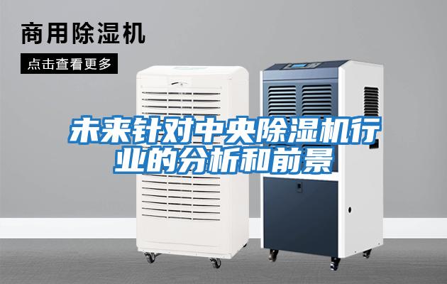 未來針對中央除濕機(jī)行業(yè)的分析和前景