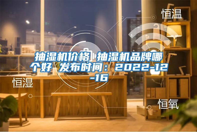 抽濕機價格 抽濕機品牌哪個好 發布時間：2022-12-16