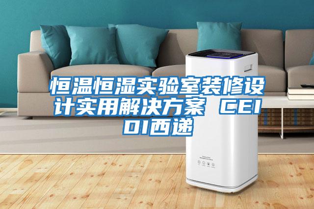 恒溫恒濕實(shí)驗室裝修設(shè)計實(shí)用解決方案 CEIDI西遞
