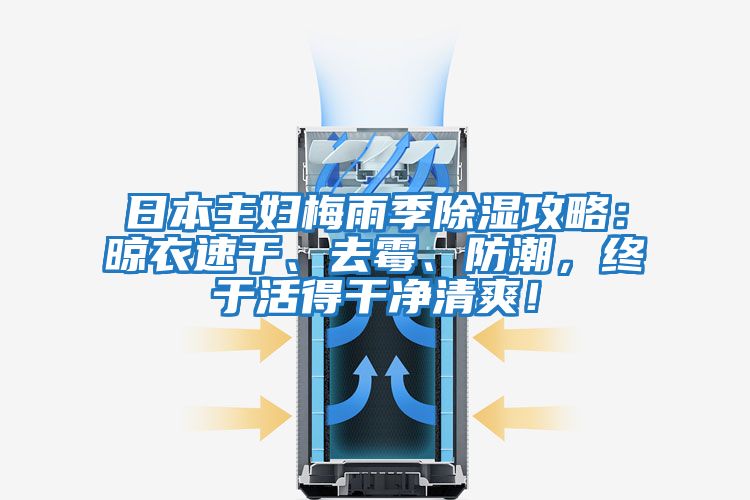 日本主婦梅雨季除濕攻略：晾衣速干、去霉、防潮，終于活得干凈清爽！