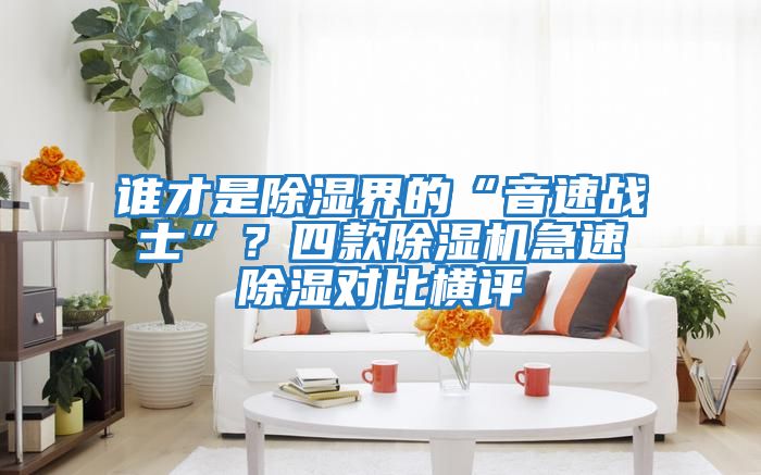 誰才是除濕界的“音速戰(zhàn)士”？四款除濕機(jī)急速除濕對比橫評