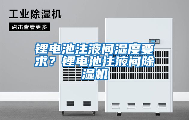 鋰電池注液間濕度要求？鋰電池注液間除濕機