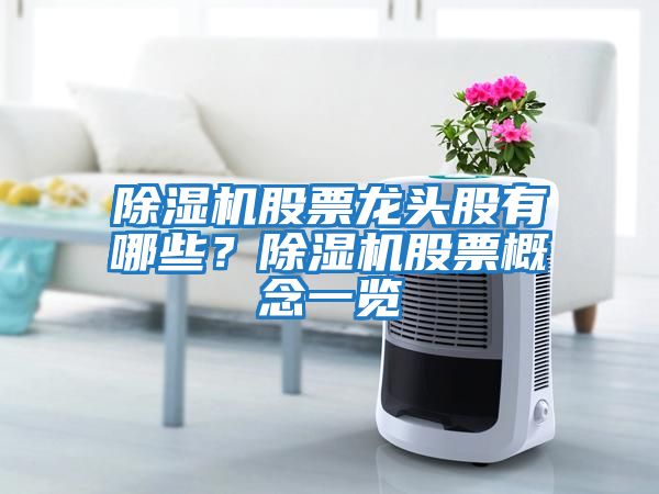 除濕機股票龍頭股有哪些？除濕機股票概念一覽
