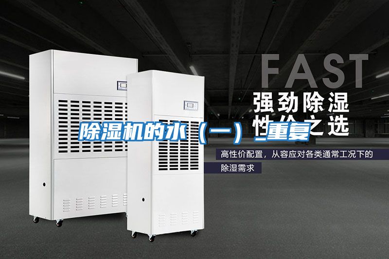 除濕機的水（一）_重復(fù)