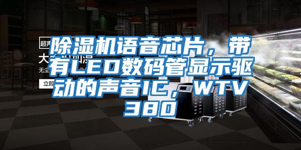 除濕機語音芯片，帶有LED數碼管顯示驅動的聲音IC，WTV380