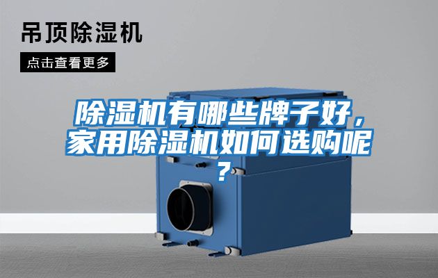 除濕機有哪些牌子好，家用除濕機如何選購呢？