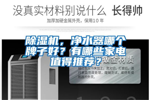 除濕機，凈水器哪個牌子好？有哪些家電值得推薦？